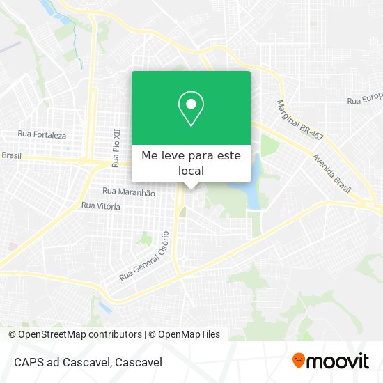 CAPS ad Cascavel mapa
