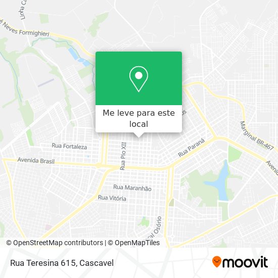 Rua Teresina 615 mapa