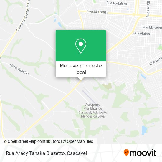 Rua Aracy Tanaka Biazetto mapa