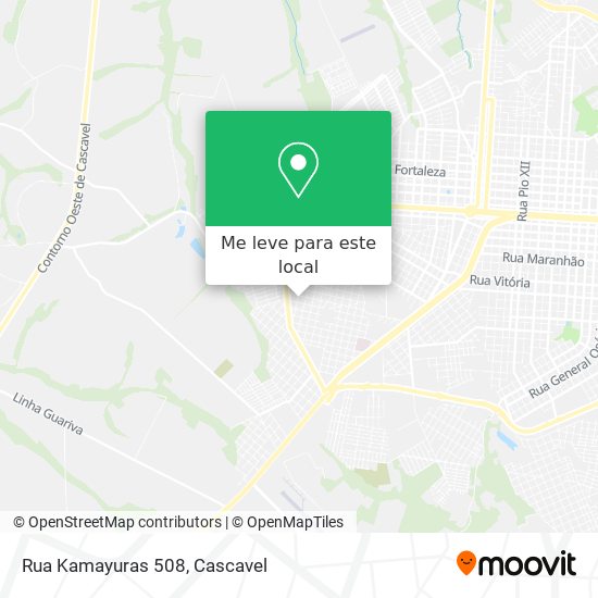 Rua Kamayuras 508 mapa