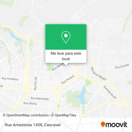 Rua Amazonas 1458 mapa