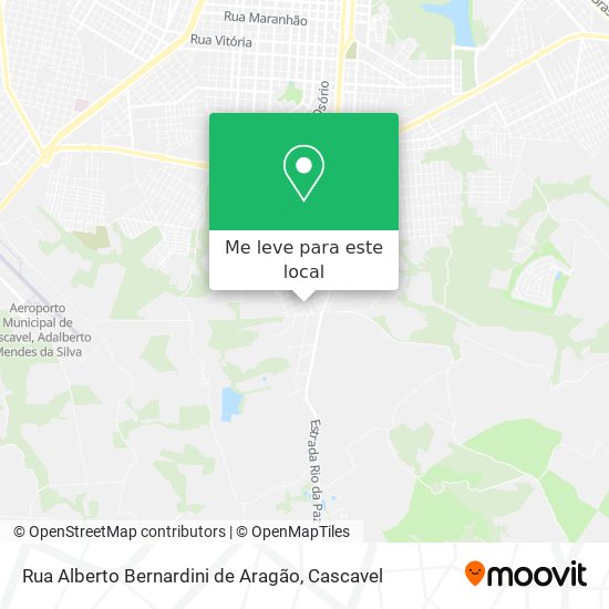 Rua Alberto Bernardini de Aragão mapa