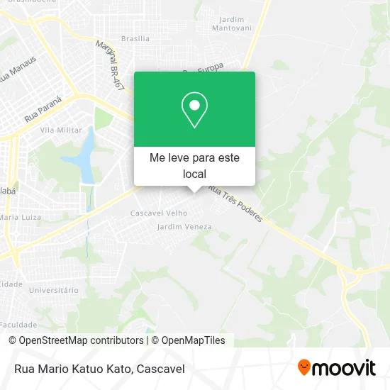 Rua Mario Katuo Kato mapa