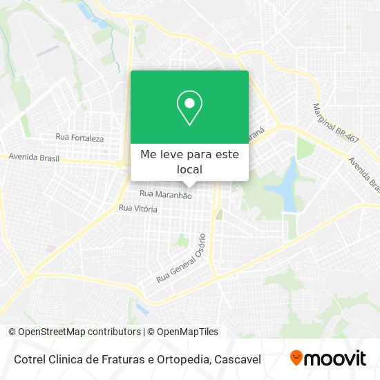 Cotrel Clinica de Fraturas e Ortopedia mapa