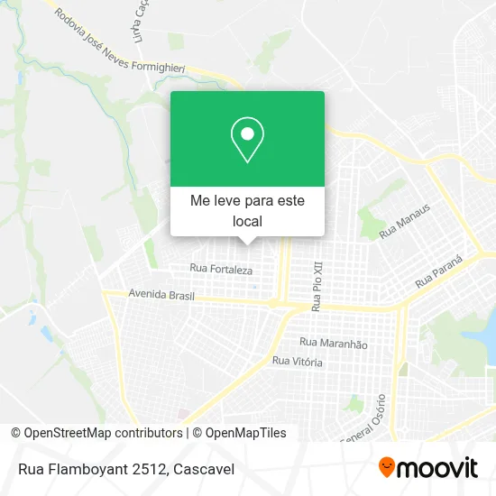 Rua Flamboyant 2512 mapa