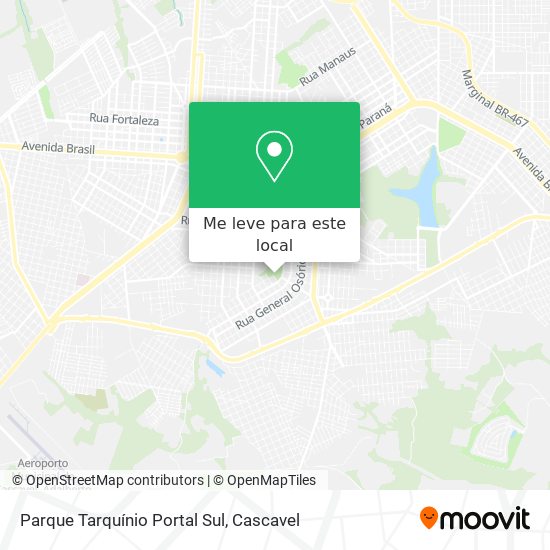 Parque Tarquínio Portal Sul mapa