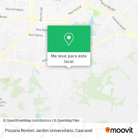 Pizzaria Rovinni Jardim Universitário mapa