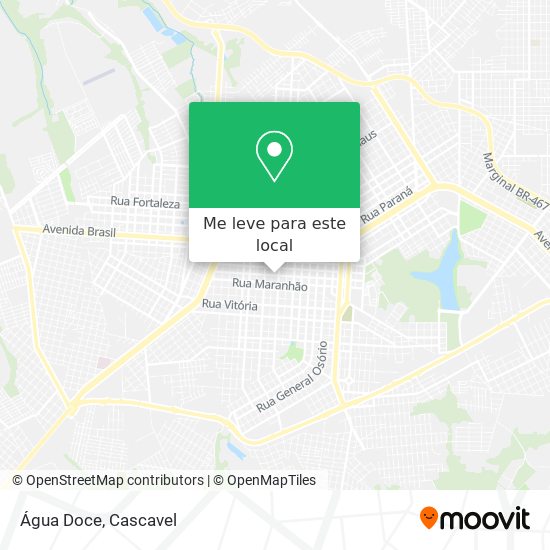 Água Doce mapa