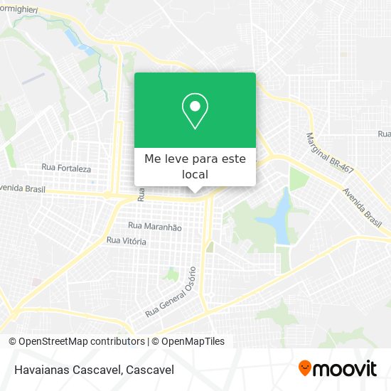 Havaianas Cascavel mapa
