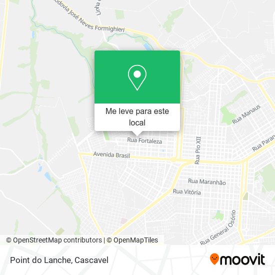 Point do Lanche mapa