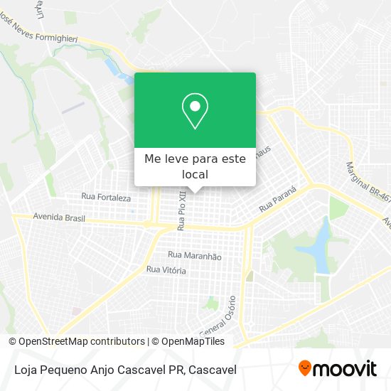 Loja Pequeno Anjo Cascavel PR mapa
