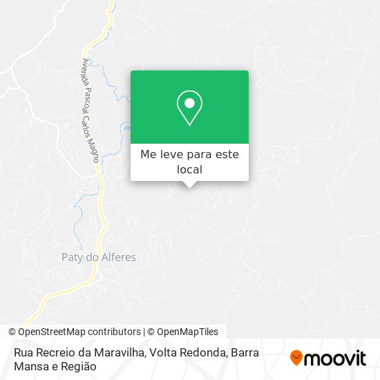 Rua Recreio da Maravilha mapa