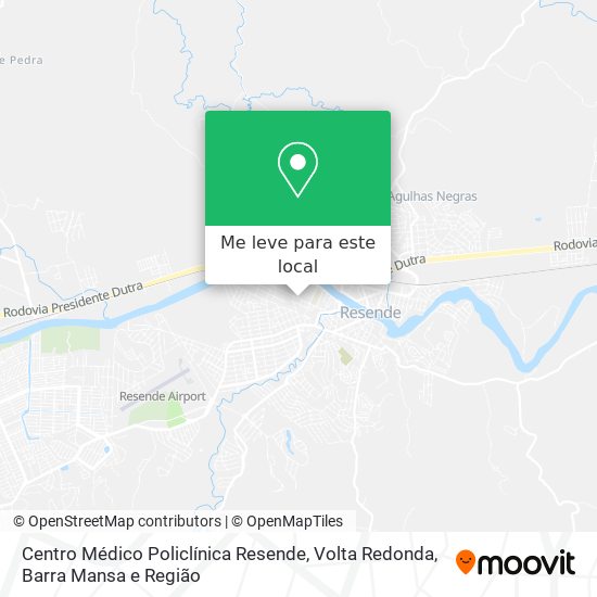 Centro Médico Policlínica Resende mapa