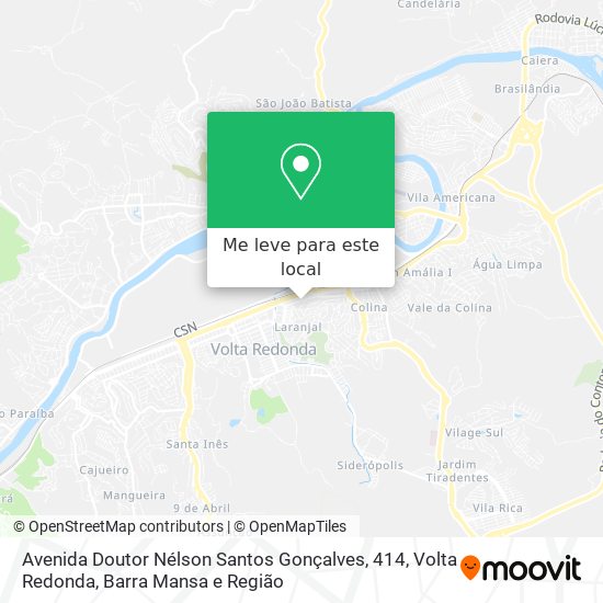 Avenida Doutor Nélson Santos Gonçalves, 414 mapa