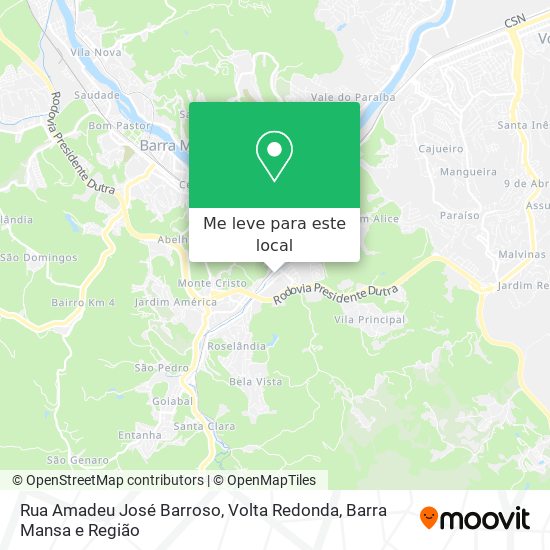 Rua Amadeu José Barroso mapa