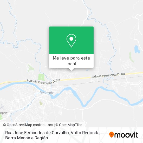 Rua José Fernandes de Carvalho mapa