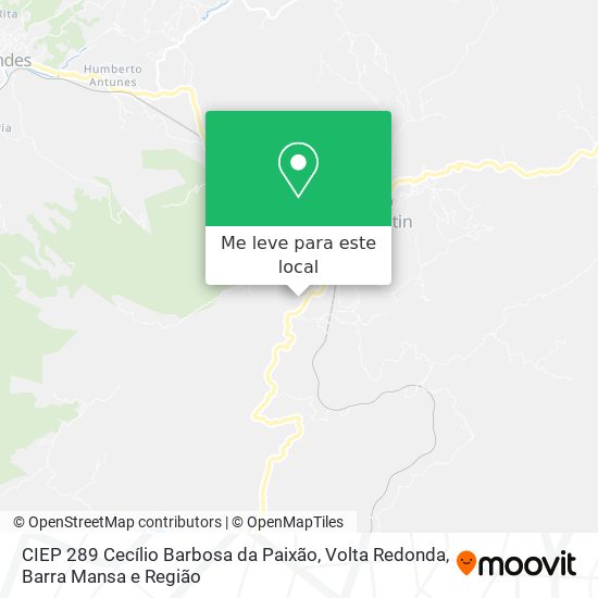 CIEP 289 Cecílio Barbosa da Paixão mapa