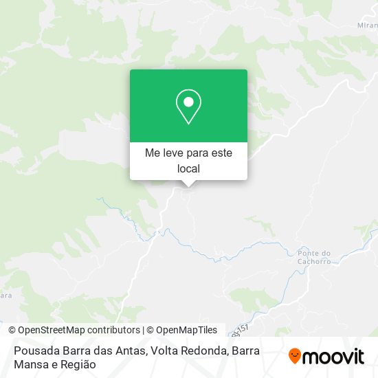 Pousada Barra das Antas mapa