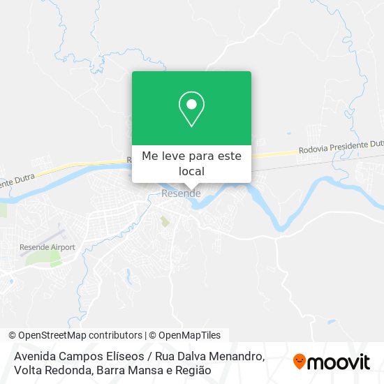Avenida Campos Elíseos / Rua Dalva Menandro mapa