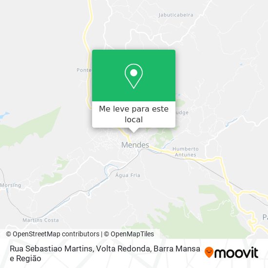 Rua Sebastiao Martins mapa