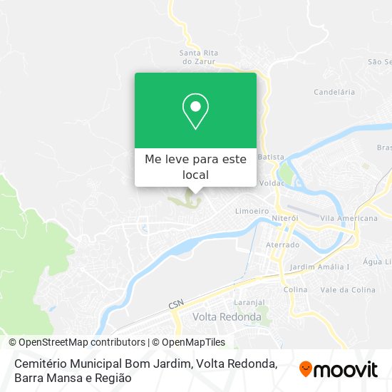 Cemitério Municipal Bom Jardim mapa