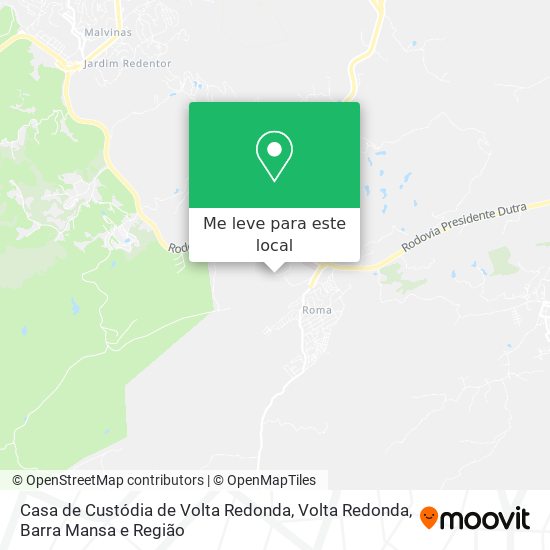 Casa de Custódia de Volta Redonda mapa
