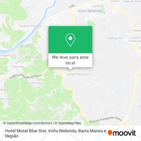 Hotel Motel Blue Star mapa