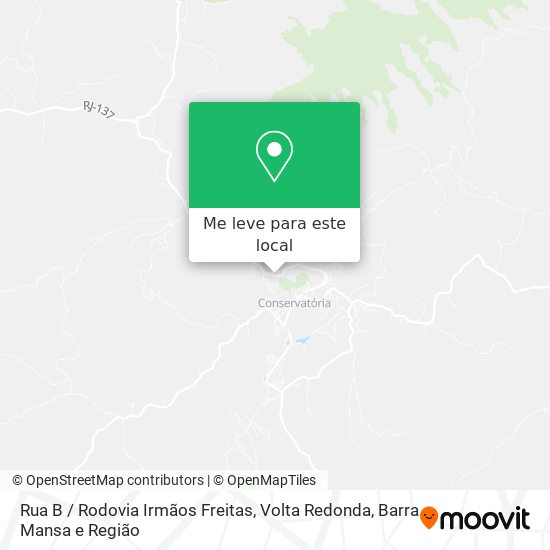 Rua B / Rodovia Irmãos Freitas mapa