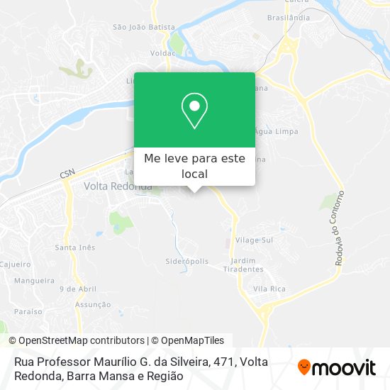 Rua Professor Maurílio G. da Silveira, 471 mapa