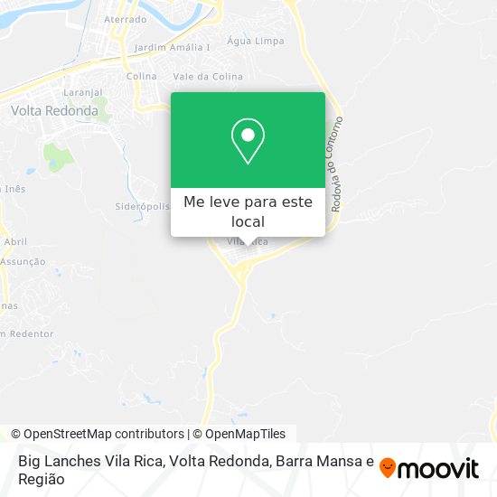 Big Lanches Vila Rica mapa