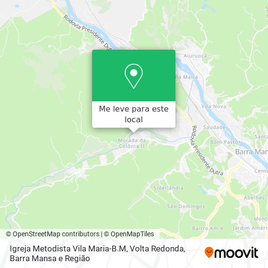 Igreja Metodista Vila Maria-B.M mapa
