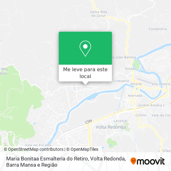 Maria Bonitaa Esmalteria do Retiro mapa
