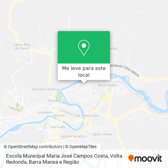 Escola Municipal Maria José Campos Costa mapa
