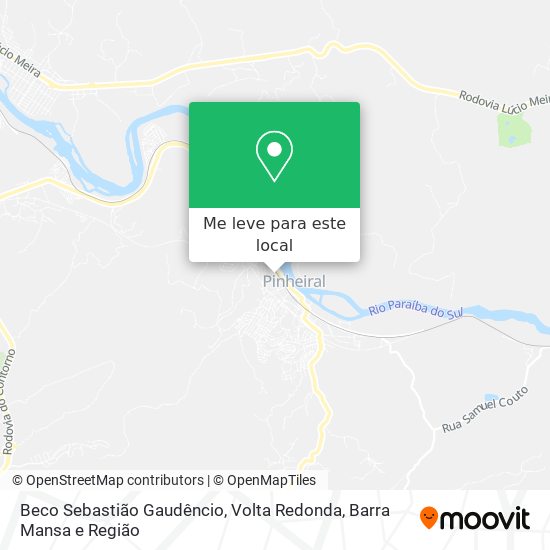 Beco Sebastião Gaudêncio mapa