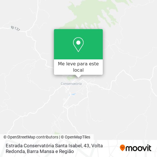 Estrada Conservatória Santa Isabel, 43 mapa