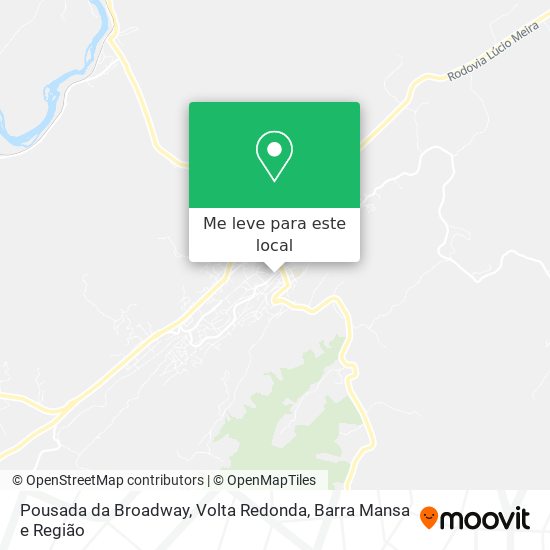 Pousada da Broadway mapa