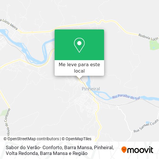 Sabor do Verão- Conforto, Barra Mansa, Pinheiral mapa