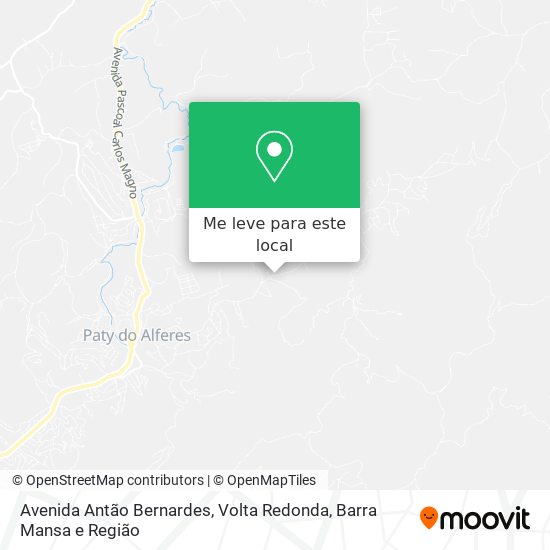 Avenida Antão Bernardes mapa