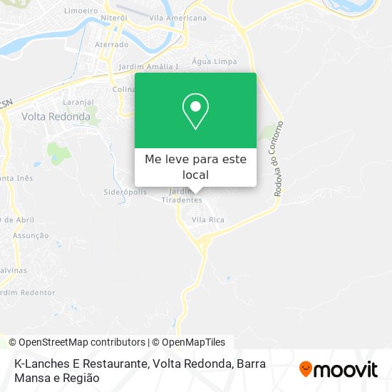 K-Lanches E Restaurante mapa