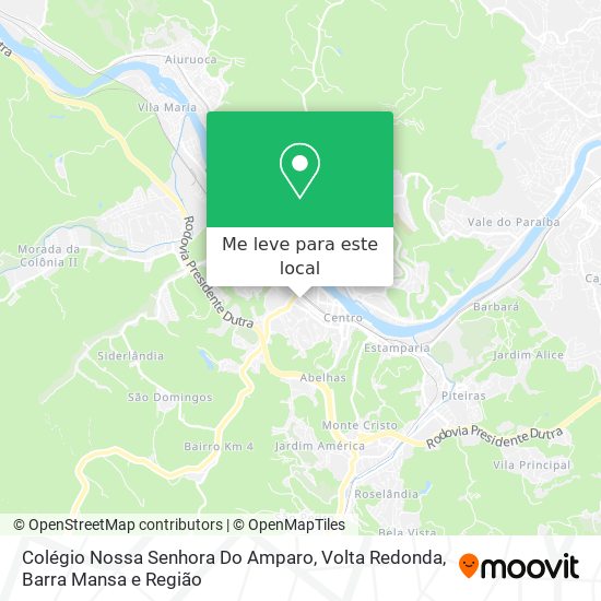 Colégio Nossa Senhora Do Amparo mapa