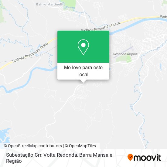 Subestação Crr mapa