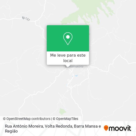 Rua Antônio Moreira mapa