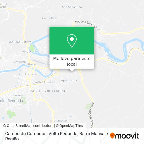 Campo do Coroados mapa