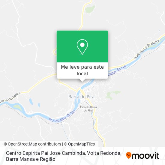 Centro Espirita Pai Jose Cambinda mapa