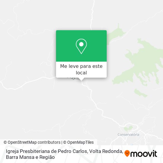 Igreja Presbiteriana de Pedro Carlos mapa