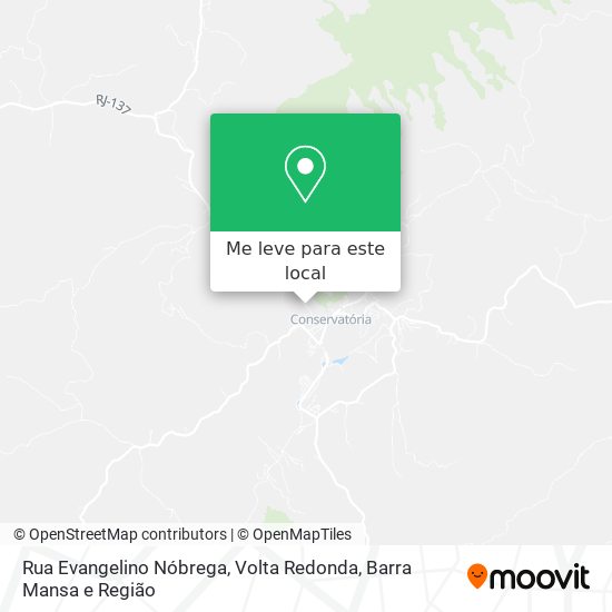 Rua Evangelino Nóbrega mapa