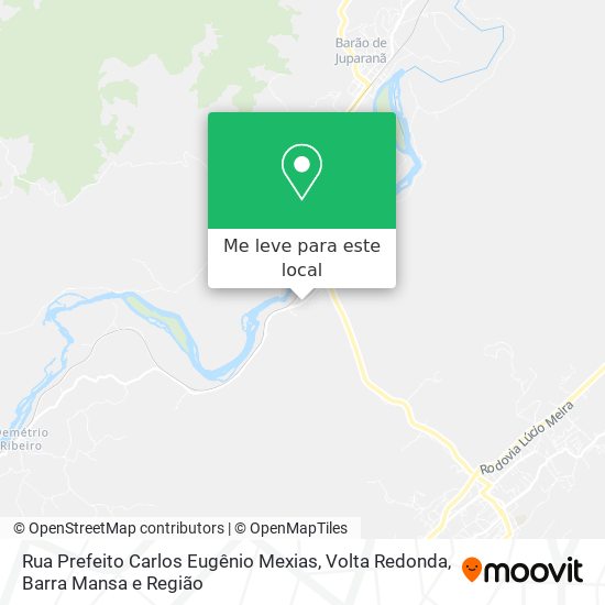 Rua Prefeito Carlos Eugênio Mexias mapa