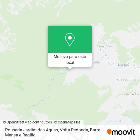 Pousada Jardim das Aguas mapa