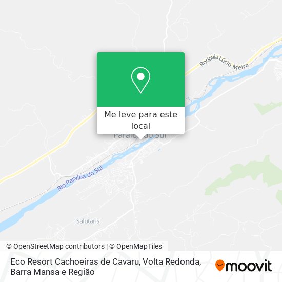 Eco Resort Cachoeiras de Cavaru mapa
