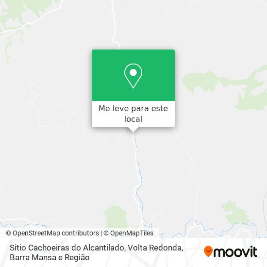 Sitio Cachoeiras do Alcantilado mapa
